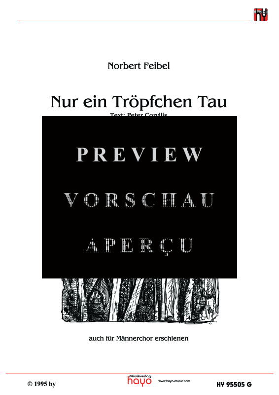 Product gallery: Page 2 of 5 Nur ein Tröpfchen Tau, , (mixed choir)