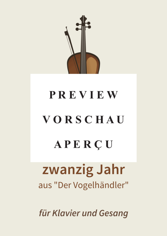 gallery: Wie mein Ahnl zwanzig Jahr - aus Der Vogelhändler , , (Gesang + Klavier)