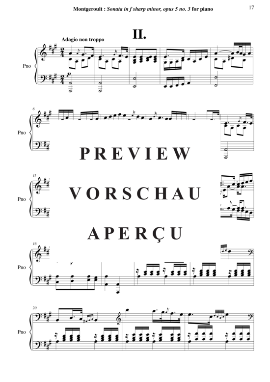 Product gallery: Page 18 of 21 Sonata in f-sharp minor, Opus 5 no. 3 , Horvath, Nicolas, Piano Solo