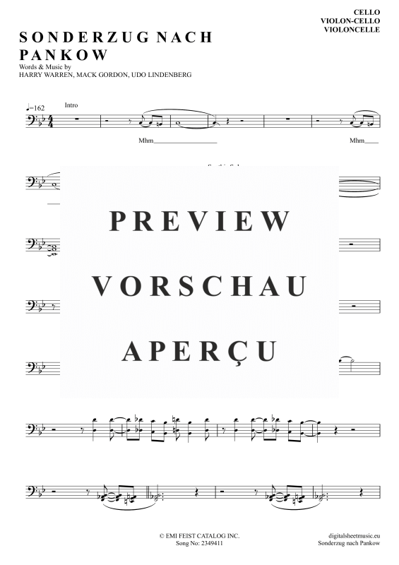 gallery: Sonderzug Nach Pankow, Lindenber, Udo, Violoncello