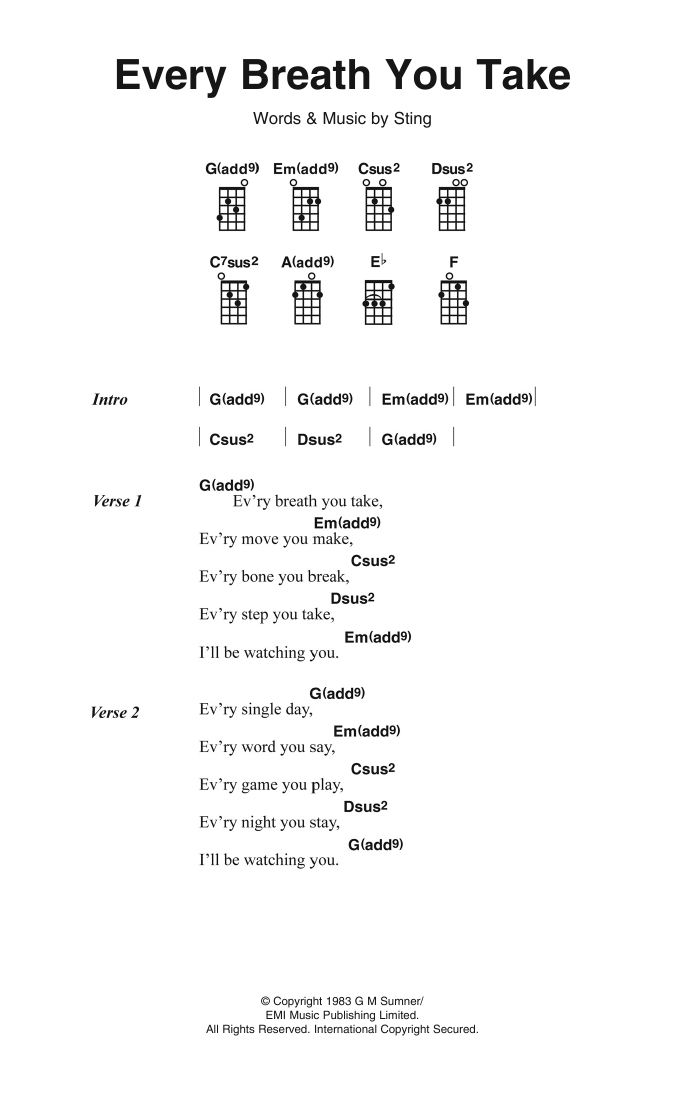 Produktbild zu:  Every Breath You Take - The Police