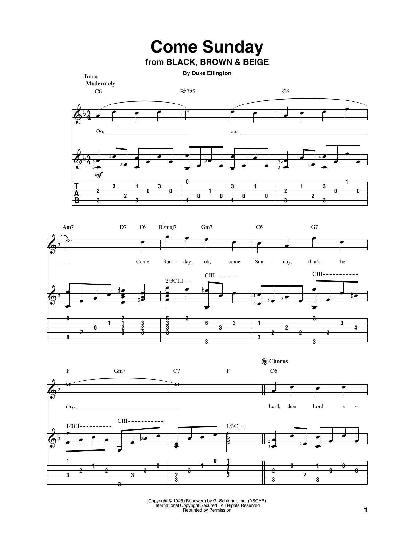 Produktbild zu: Come Sunday