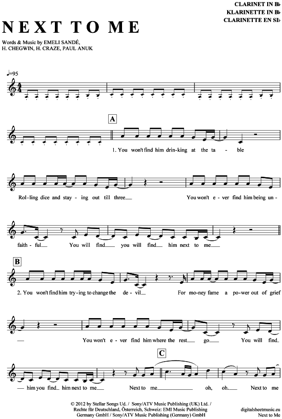 Product picture to: Next to me Emeli Sande