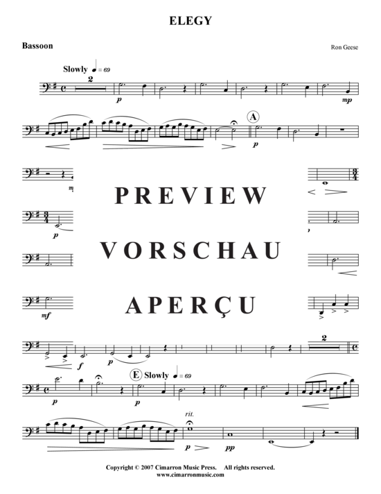 Produktgalerie: Seite 5 von 6 Elegy , , (Holzbläser-Quintett)