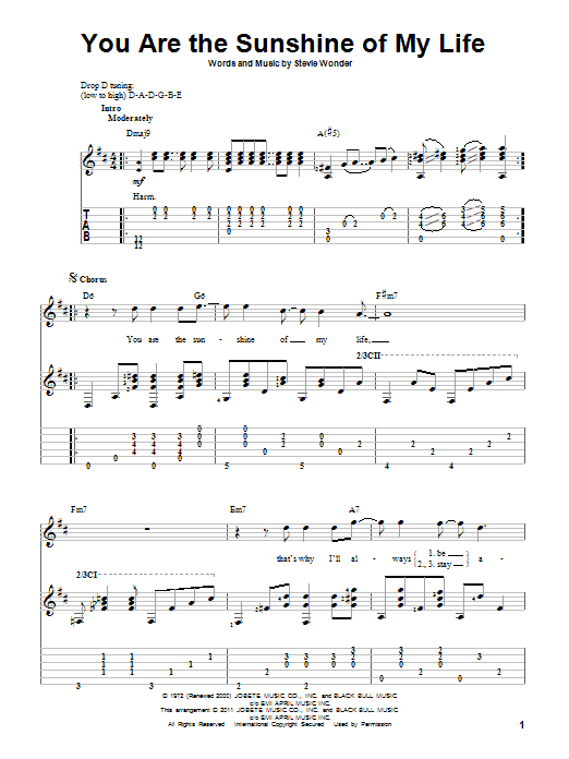 Produktgalerie: Seite 1 von 1 You Are The Sunshine Of My Life, Stevie Wonder, Gitarre
