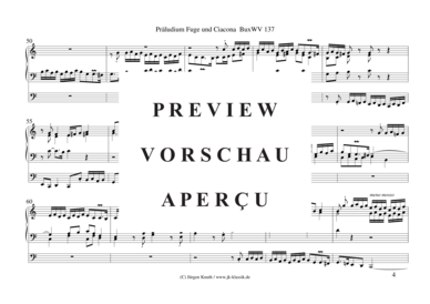 gallery: Präludium Fuge und Ciacona C-Dur / BuxWV 137 , , (Orgel Solo)