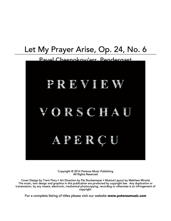 Produktgalerie: Seite 3 von 11 Let My Prayer Arise, Op. 24, No. 6, , (Ensemble Euphonium + Posaunen Quartett)