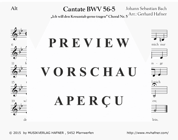Product gallery: Page 8 of 11 Arie - Ich will den Kreuzstab gerne tragen, , (large wind orchestra)