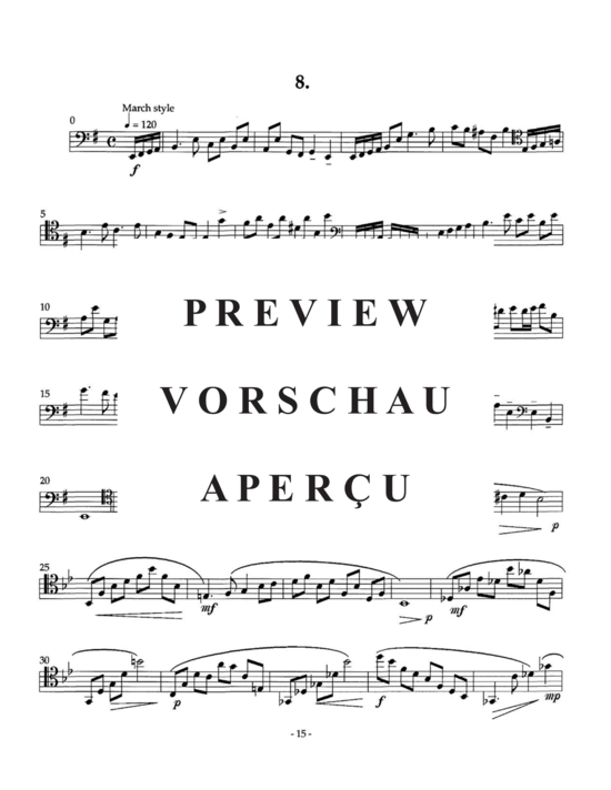 Product gallery: Page 18 of 21 Twenty-five Characteristic Etudes , , (Tuba Solo)