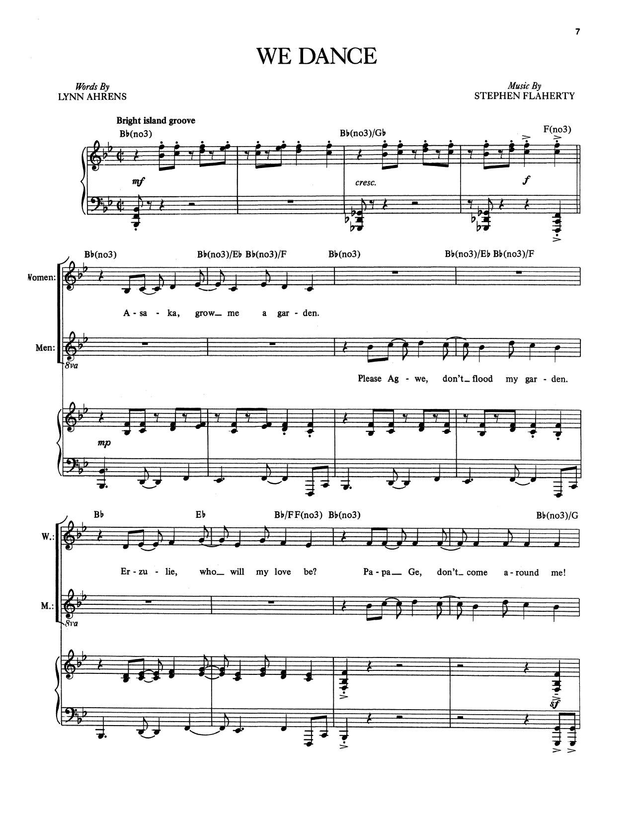 Produktbild zu: We Dance (from Once on This Island)