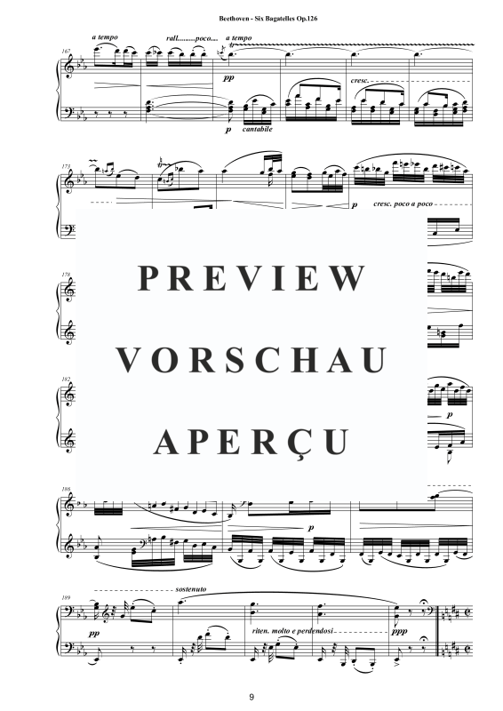 Produktgalerie: Seite 10 von 11 Six Bagatelles for Piano Op.126, , Klavier Solo