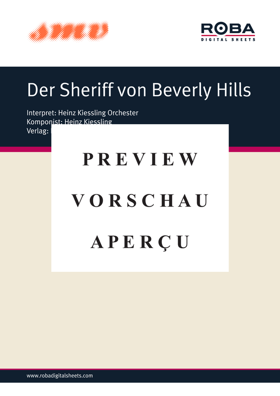 Product gallery: Page 2 of 3 Der Sheriff von Beverly Hills , , Piano Solo
