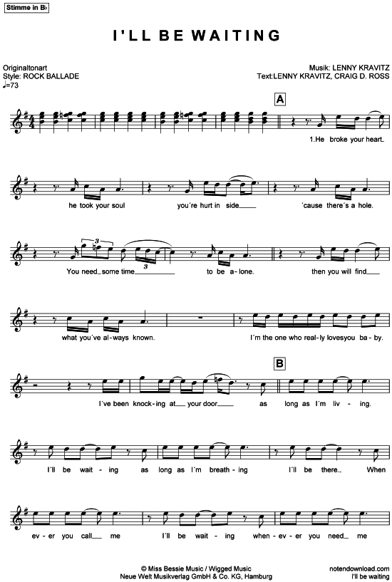 Produktbild zu: I´ll be waiting Lenny Kravitz