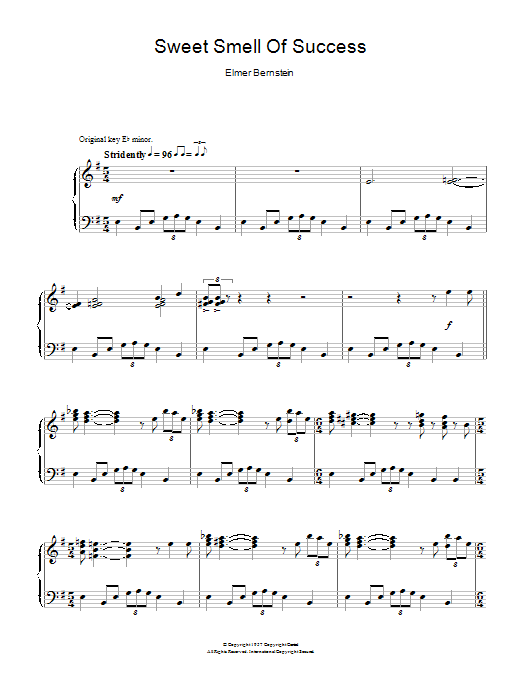Product picture to: Sweet Smell Of Success (Main Theme)