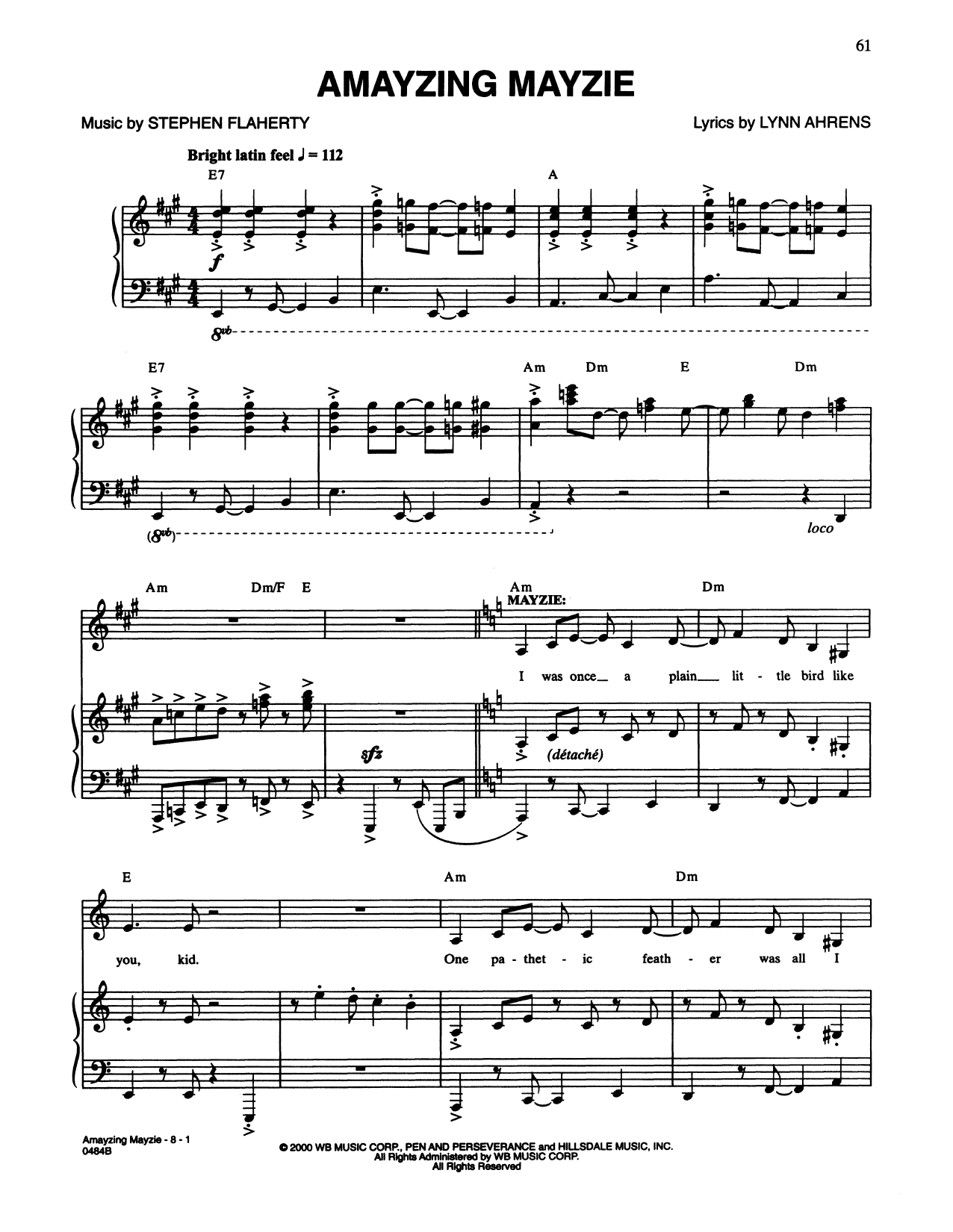 Produktbild zu: Amayzing Mayzie (from Seussical The Musical)