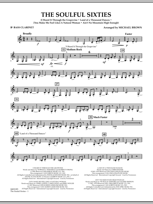 Produktbild zu: The Soulful Sixties - Bb Bass Clarinet