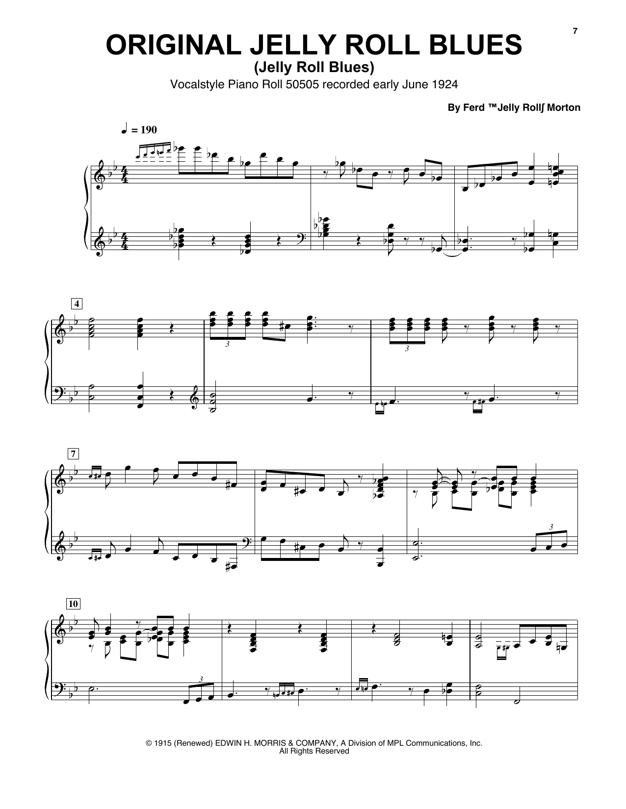 Produktbild zu: Jelly Roll Blues