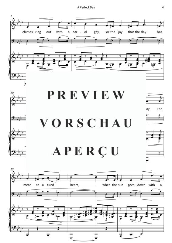 gallery: A Perfect Day, , (Gesang, Cello und Klavier)