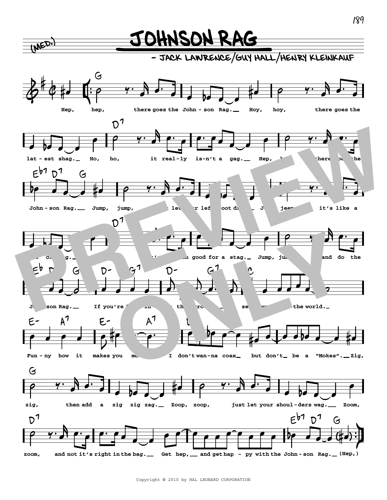 Produktbild zu: Johnson Rag (arr. Robert Rawlins)
