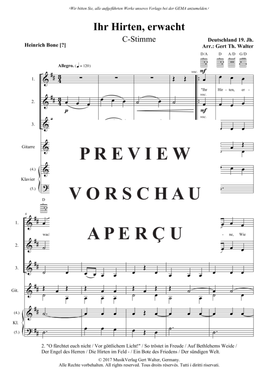 Produktgalerie: Seite 2 von 11 Ihr Hirten, erwacht , , (flexibles Quintett)