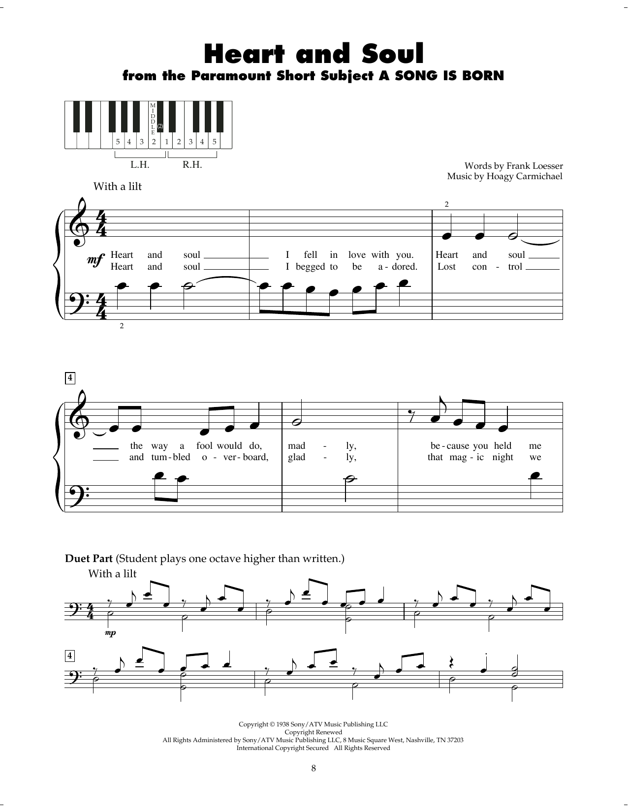 Product gallery: Page 1 of 1 Heart And Soul, Hoagy Carmichael