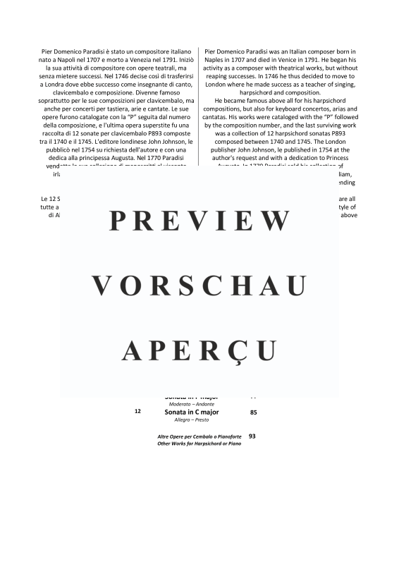 Produktgalerie: Seite 3 von 11 12 Klavier Sonaten P893 - Vollständige Partituren, , Klavier Solo