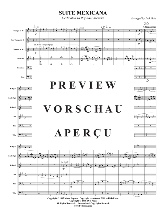 Produktgalerie: Seite 2 von 21 Suite Mexicana , , (Blechbläserquintett)