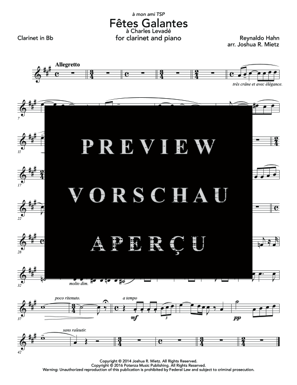 gallery: Fetes Galantes, , (clarinet in Bb and piano)