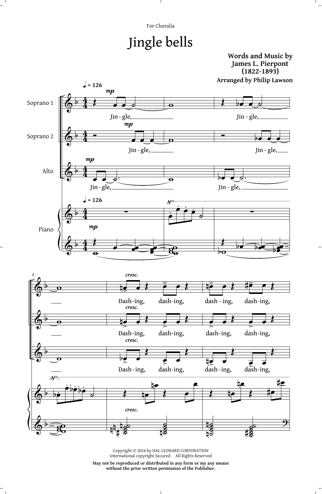Produktgalerie: Seite 1 von 1 Jingle Bells, Philip Lawson, Chor