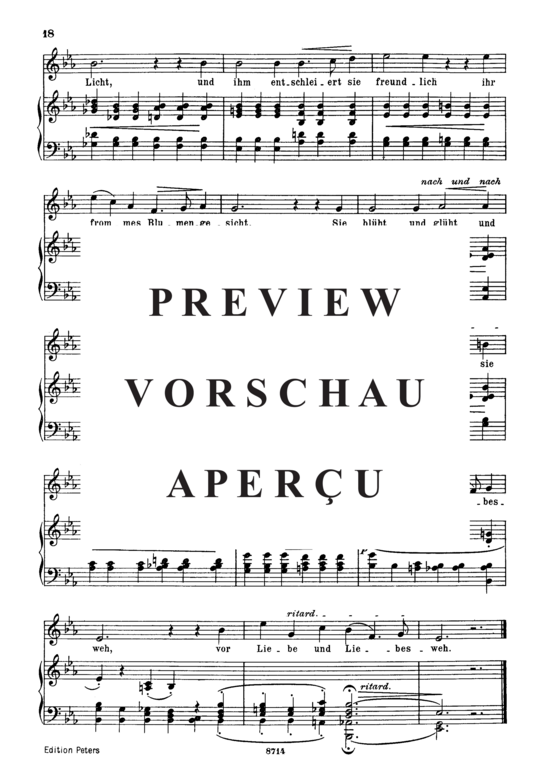 Product gallery: Page 3 of 3 Die Lotosblume, Op.25 No.7, , Medium Voice and Piano