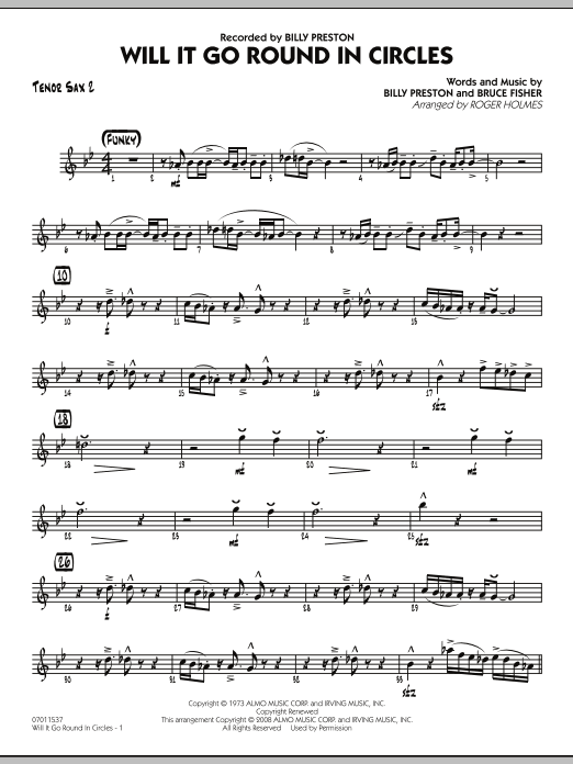Produktgalerie: Seite 1 von 1 Will It Go Round in Circles? - Tenor Sax 2, 