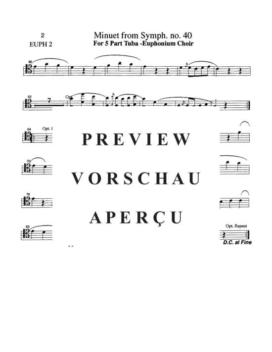 Product gallery: Page 10 of 16 Minuet , , (Tuba Quintet EEETT)