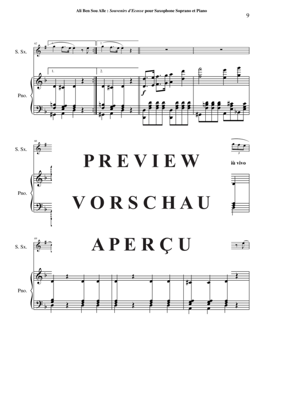 Product gallery: Page 10 of 21 Souvenirs d´Écosse , , (soprano saxophone + piano)