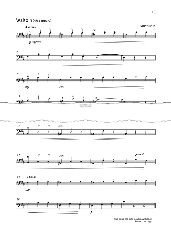 Produktgalerie: Seite 1 von 1 Waltz, Mary Cohen, Violoncello