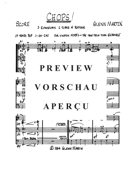 Produktgalerie: Seite 7 von 21 Chops , , (Tuba Ensemble EEETT + Rhythm Part)