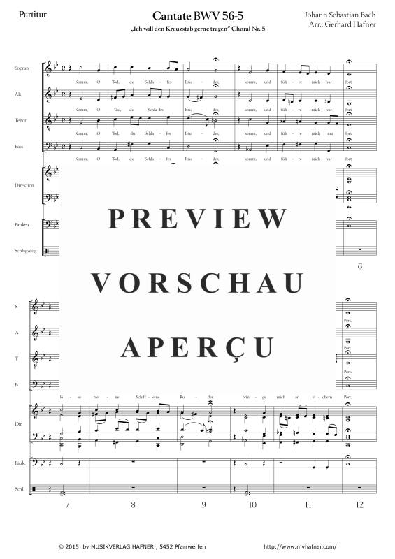 Product gallery: Page 5 of 11 Arie - Ich will den Kreuzstab gerne tragen, , (large wind orchestra)