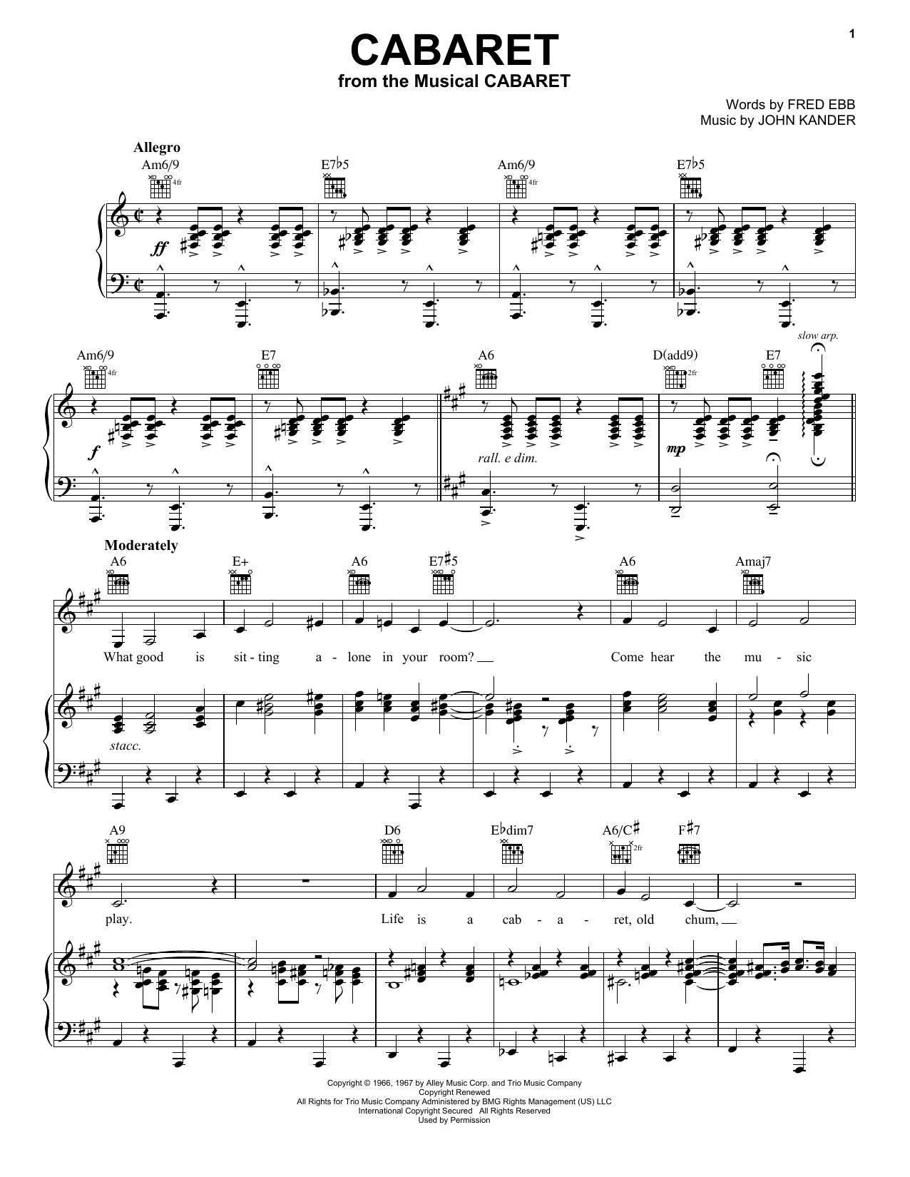Produktbild zu: Cabaret