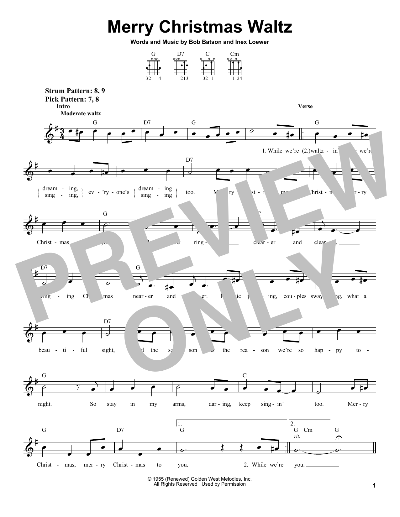 Product gallery: Page 1 of 1 Merry Christmas Waltz, Inez Loewer