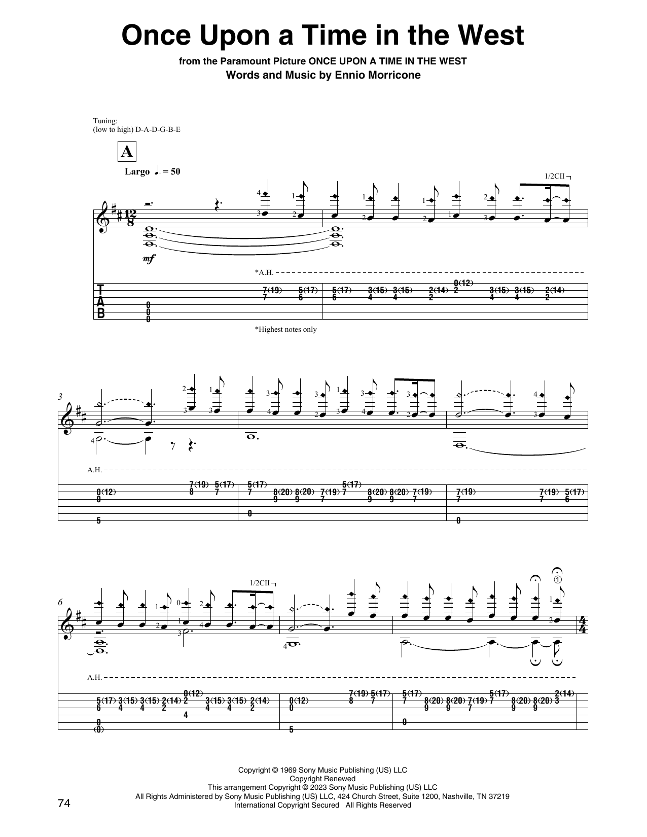 Produktbild zu: Once Upon A Time In The West (arr. David Jaggs)