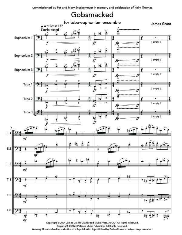Produktgalerie: Seite 1 von 11 Gobsmacked, , (3x Euphonium 4x Tuba)