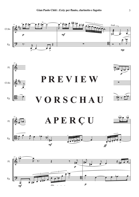 Product gallery: Page 4 of 14 Exity , , (flute, clarinet in Bb, bassoon)