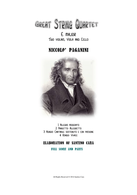 cover: Streichquartett Nr. 2 in E-Dur, , Streicherquartett (Partitur und Einzelstimmen