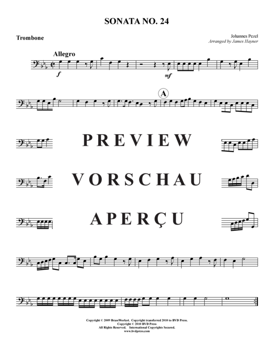 Produktgalerie: Seite 5 von 8 Sonata 24 , , (Blechbläserquintett)