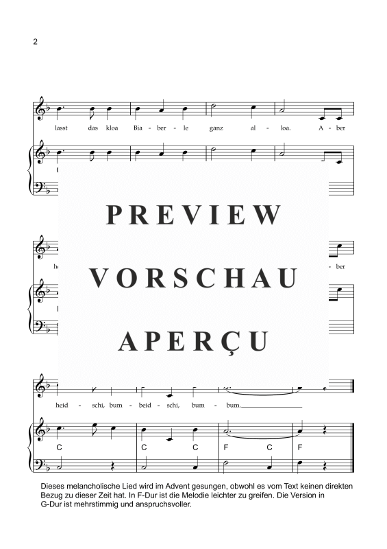 Product gallery: Page 3 of 5 Aber heidschi bumbeidschi, , Accordion and vocals