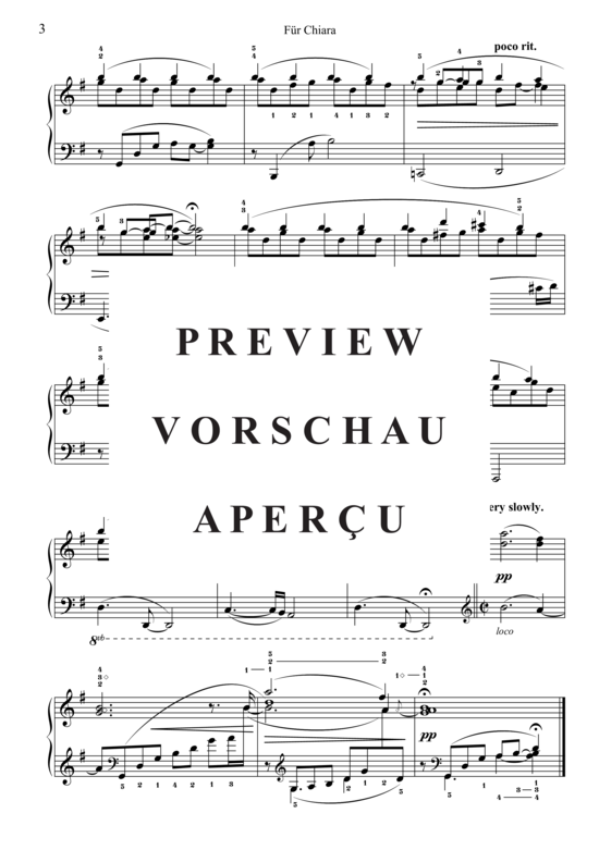 Produktgalerie: Seite 4 von 4 Für Chiara , , Klavier Solo