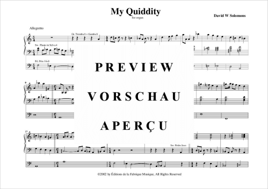 Product gallery: Page 2 of 5 My Quiditty , , (Orgel Solo)