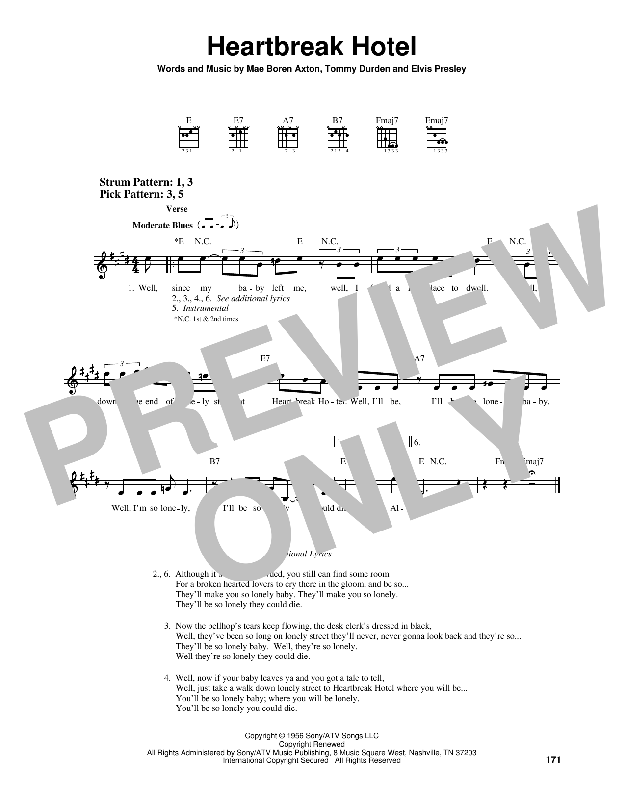 Produktgalerie: Seite 1 von 1 Heartbreak Hotel, Elvis Presley, Gitarre