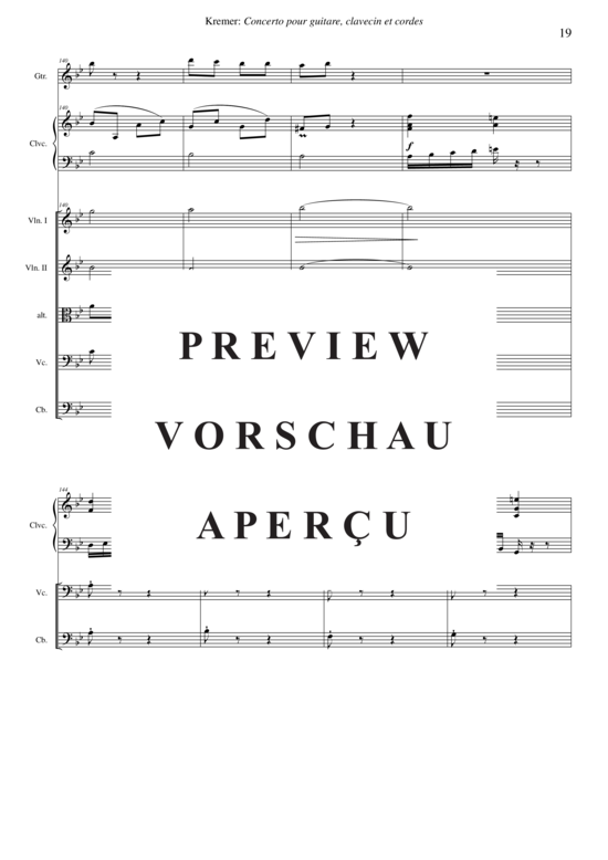 Product gallery: Page 20 of 21 Concerto pour guitare, clavecin et orchestre à cordes , , (guitar, harpsichord + string orchestra)