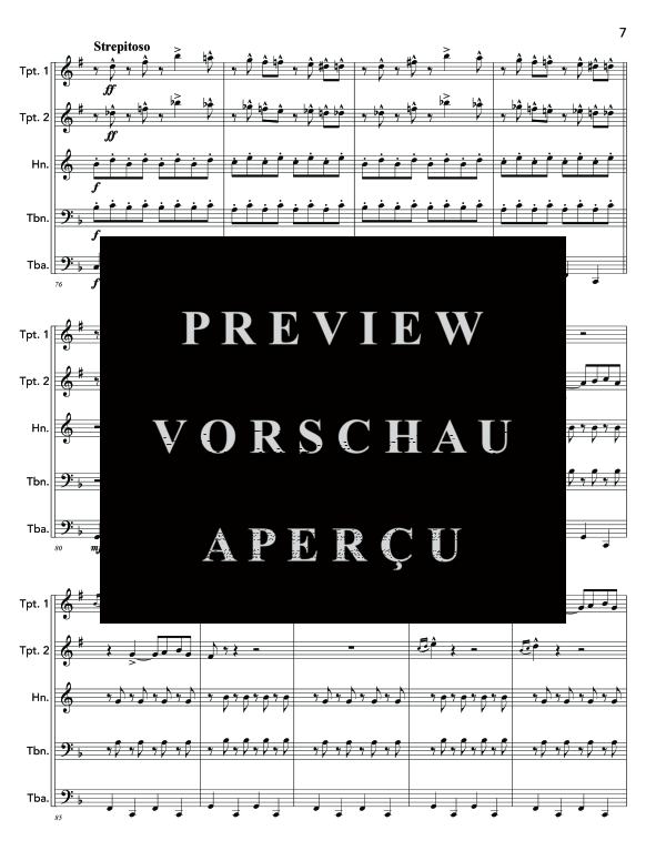 Produktgalerie: Seite 11 von 11 Hungarian Rhapsody No. 2, , (Blechbläser Quintett)