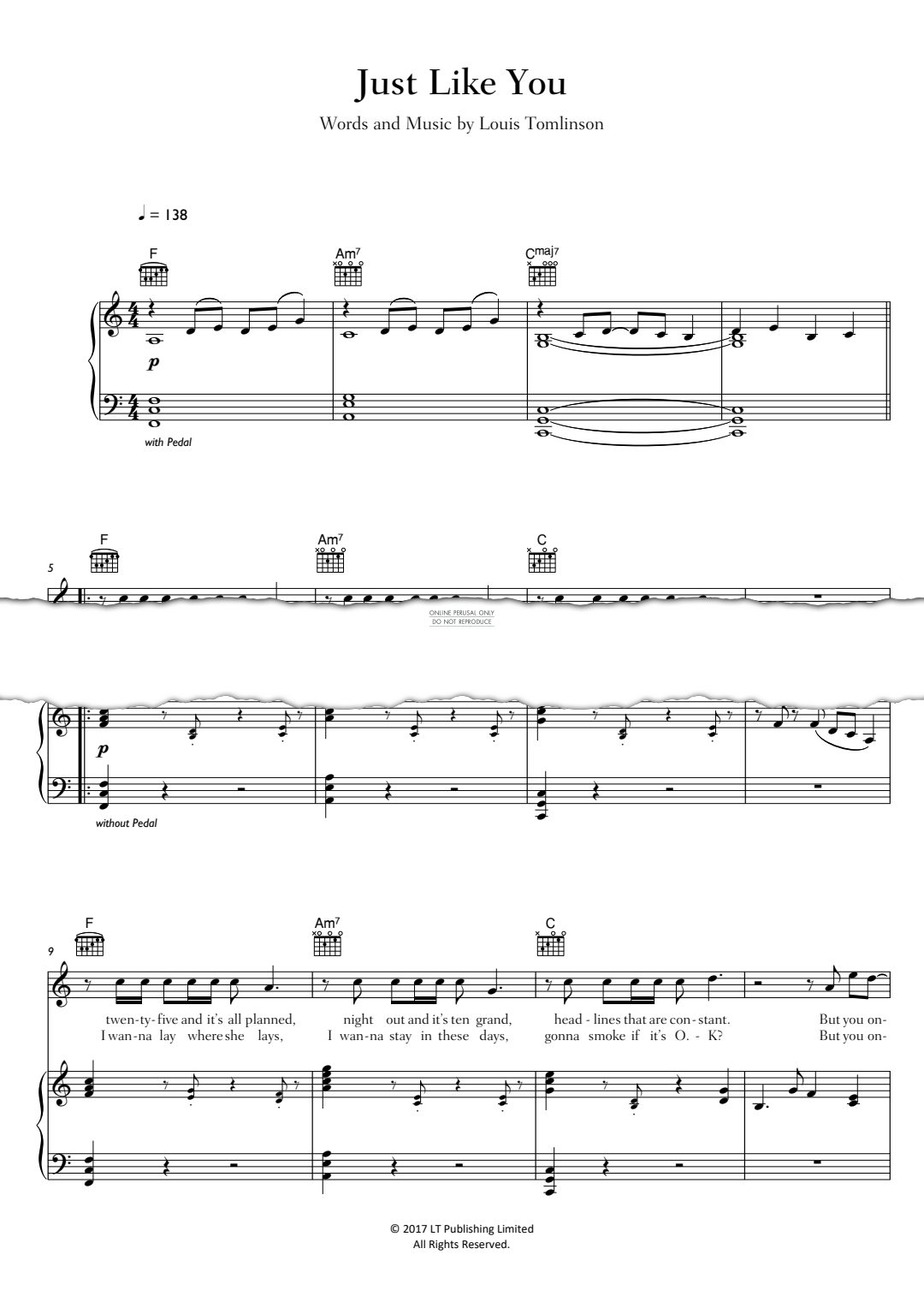 Product gallery: Page 1 of 1 Just Like You, Louis Tomlinson